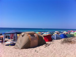 tenda in spiaggia